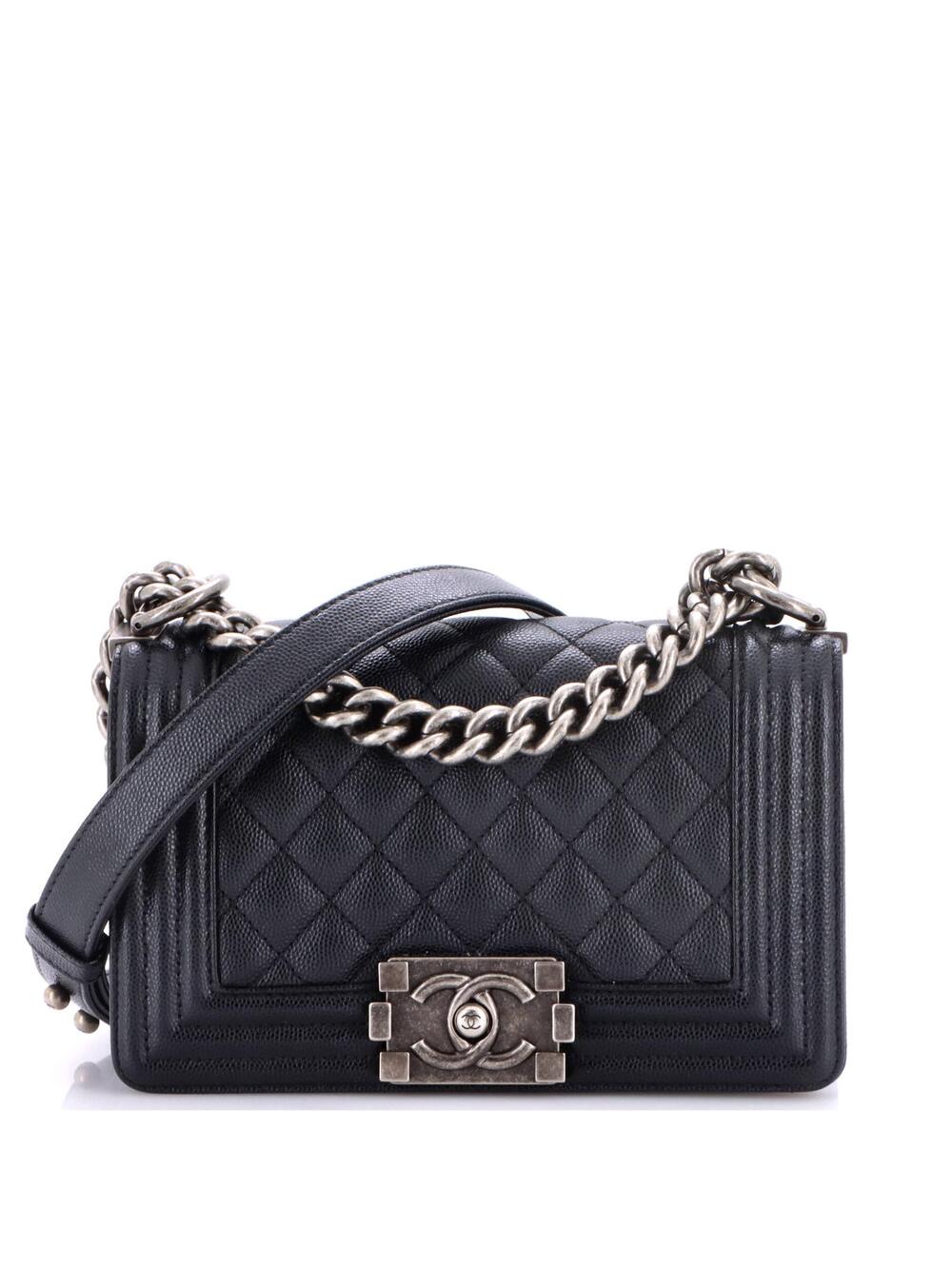Chanel Boy Flap Bag Quilted Caviar #299192C45B